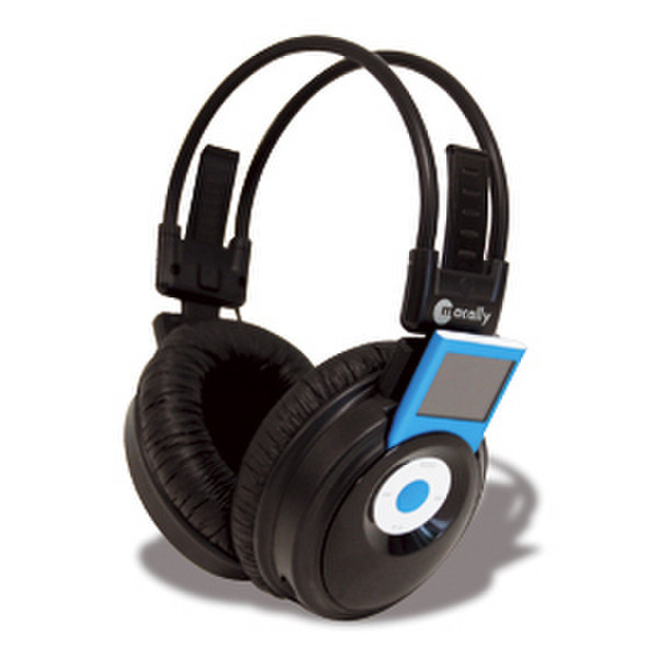 Macally Wireless stereo headset for 2nd gen. iPod® nano Ohraufliegend Schwarz