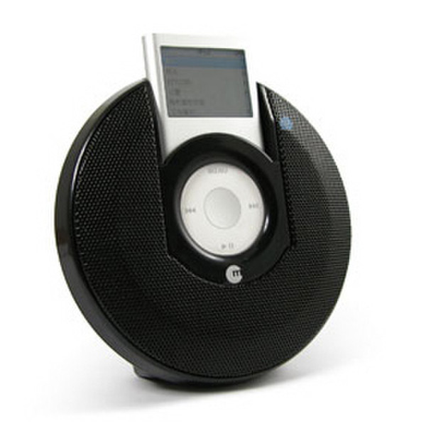 Macally Portable stereo speaker for 2nd gen. iPod nan, Black