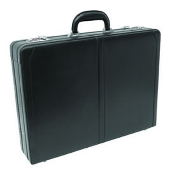 Masters Extra Wide attache case Leather Black briefcase