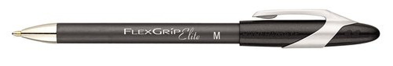 Papermate Ballpen PM Flexgrip Elite, Black, 12 Clip-on retractable ballpoint pen Bold Черный 12шт