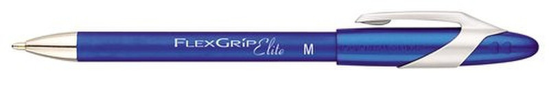 Papermate Ballpen PM Flexgrip Elite, Blue, 12 Clip-on retractable ballpoint pen Fettdruck Blau 12Stück(e)