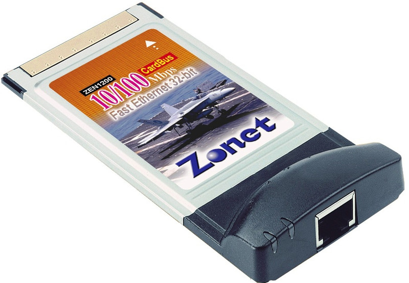 Zonet 10/100Mbps Ethernet CardBus Card 100Mbit/s networking card