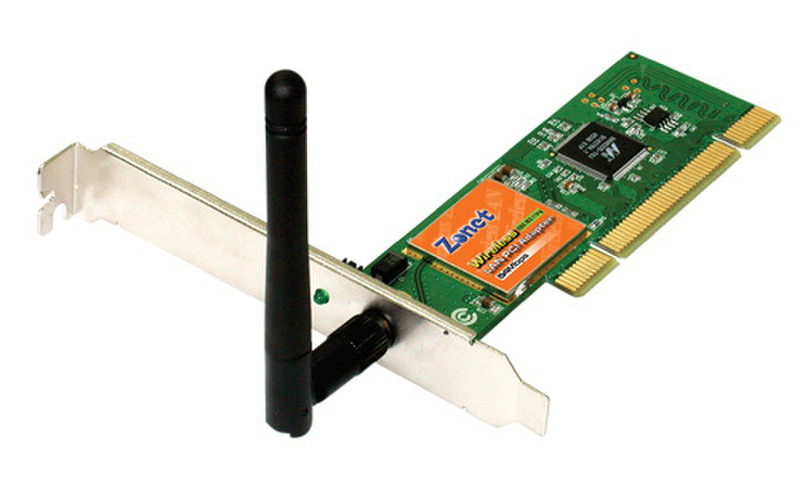Zonet 802.11g 54Mbps Wireless LAN PCI Adapter 54Mbit/s networking card