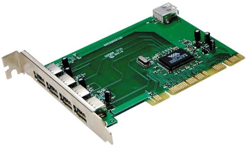 Zonet 4+1 Port USB 2.0 PCI Card USB 2.0 interface cards/adapter