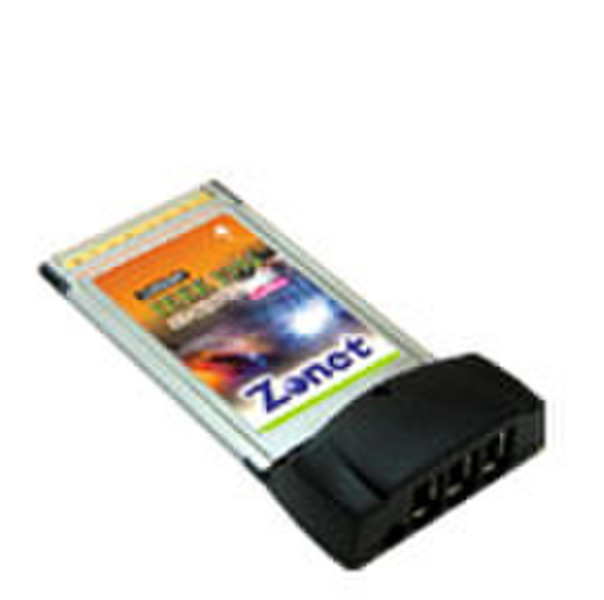 Zonet 3-port Firewire CardBus Card интерфейсная карта/адаптер