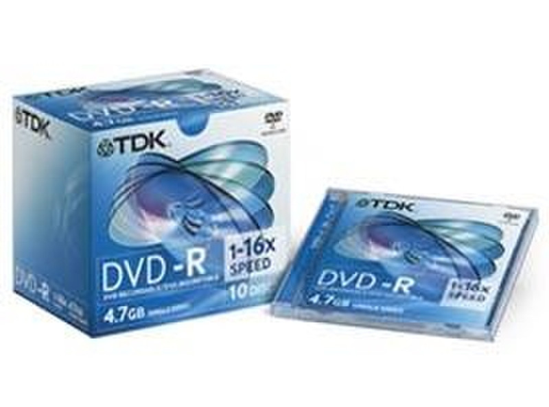 TDK 10 Pack DVD-R 4.7GB 4.7GB 50pc(s)