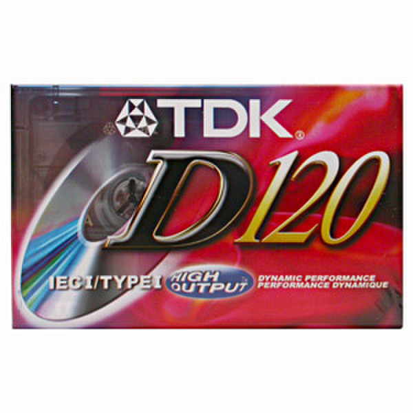 TDK D120 Tape Audio Cassettes 120min