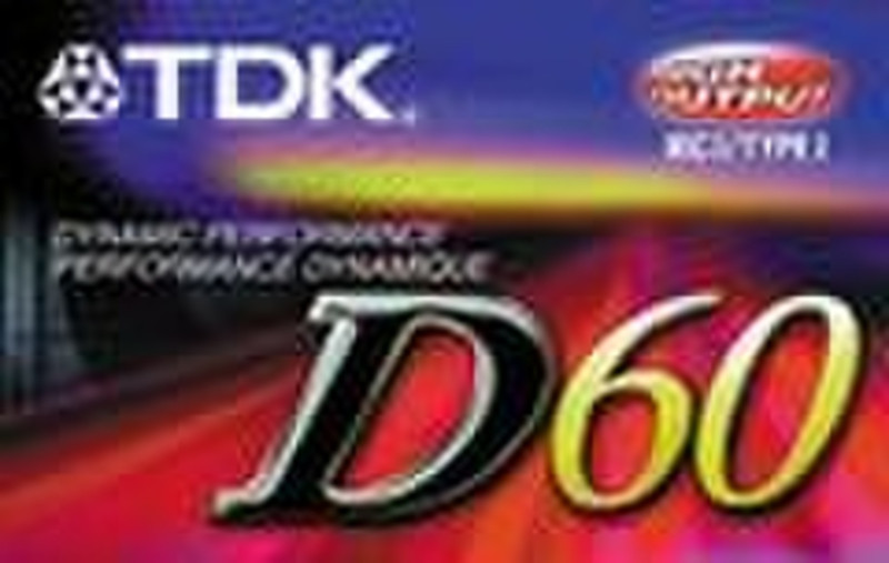 TDK D60 Tape Audio Cassettes 60min