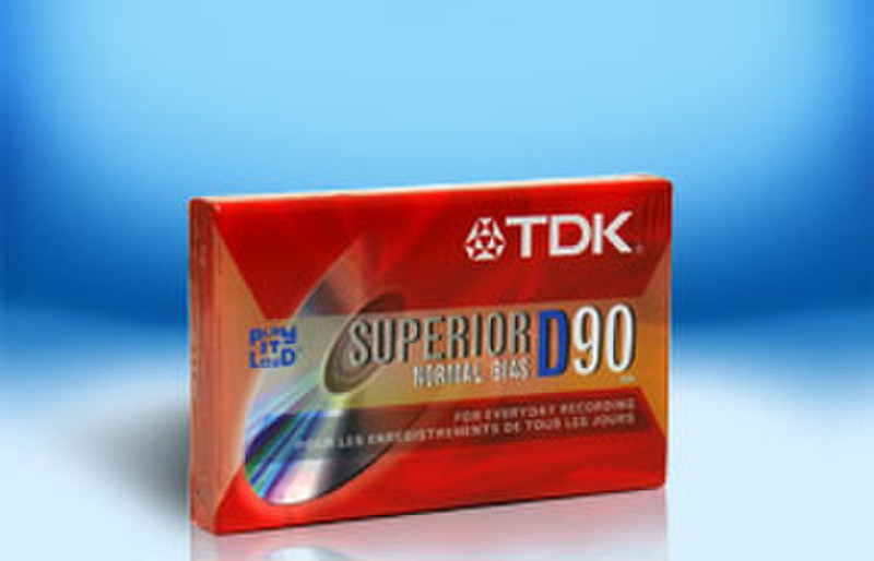 TDK D90 Tape Audio Cassettes 90min