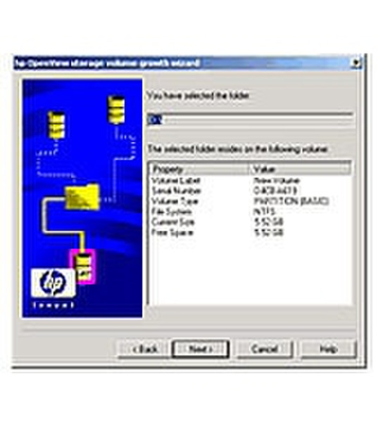 HP OpenView Storage Volume Growth