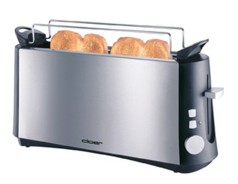 Cloer 3810 2slice(s) 880W Stainless steel toaster