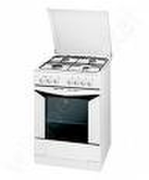 Indesit K6G11SW Freestanding Gas hob White cooker