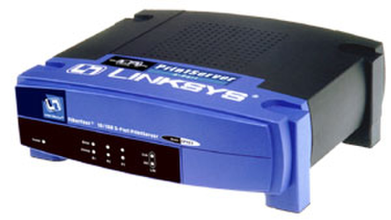 Linksys EtherFast® 3-Port 10/100 PrintServer Ethernet LAN print server