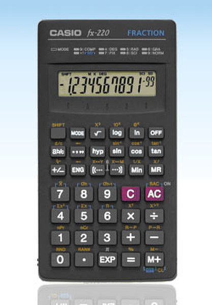 Casio FX-220 Pocket Scientific calculator Black calculator