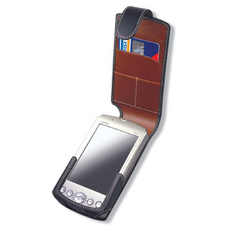 Covertec Leather Case for Garmin iQue 3600 Black