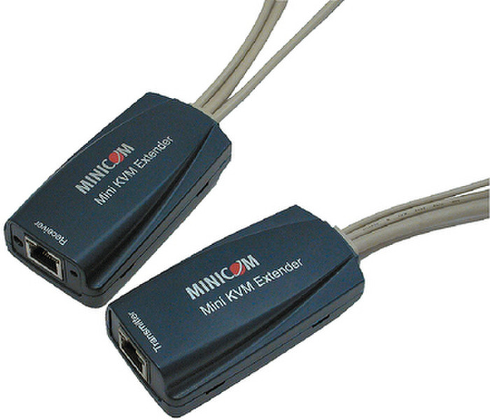 Minicom Advanced Systems Mini KVM Extender Schwarz Tastatur/Video/Maus (KVM)-Switch