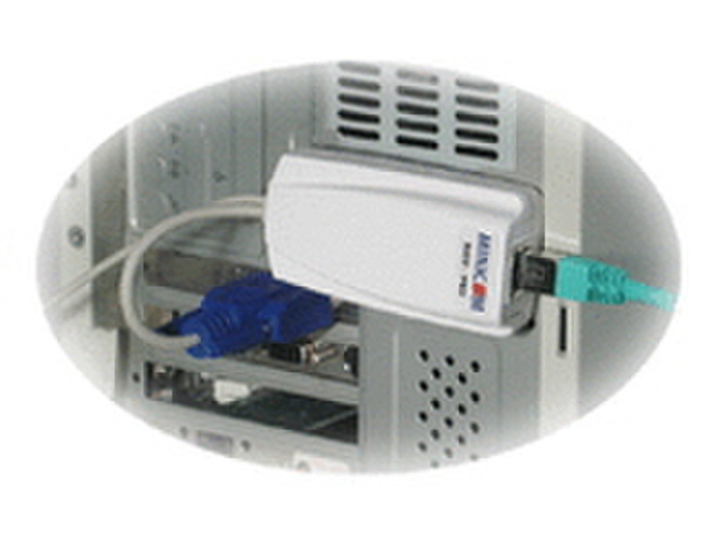 Minicom Advanced Systems X RICC USB Монтаж в стойку Белый KVM переключатель