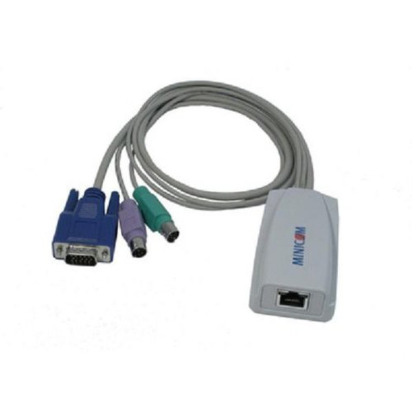 Minicom Advanced Systems X RICC PS/2 Rack-Einbau Tastatur/Video/Maus (KVM)-Switch