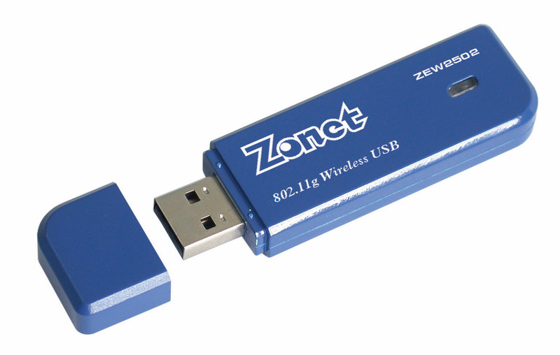 Zonet 802.11g 54Mbps Wireless USB Adapter 54Mbit/s networking card