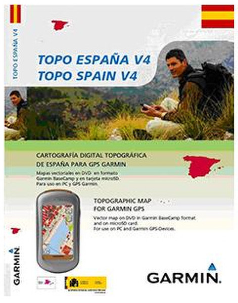 Garmin TOPO Spain v4, DVD/microSD/SD обновление для карты