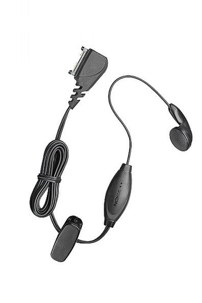 Nokia HS-5 In-ear Monaural Wired Black mobile headset
