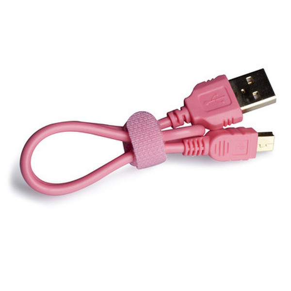 Energy Sistem RA-USB A-B mini 0.3m 0.3м USB A Mini-USB B Розовый