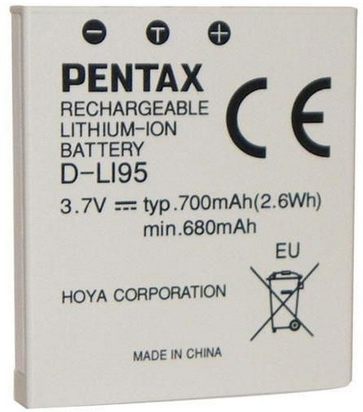 Pentax D-Li95 Lithium-Ion 700mAh 3.7V rechargeable battery