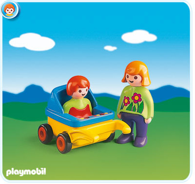 Playmobil Mother with Baby and Stroller Multicolour children toy figure