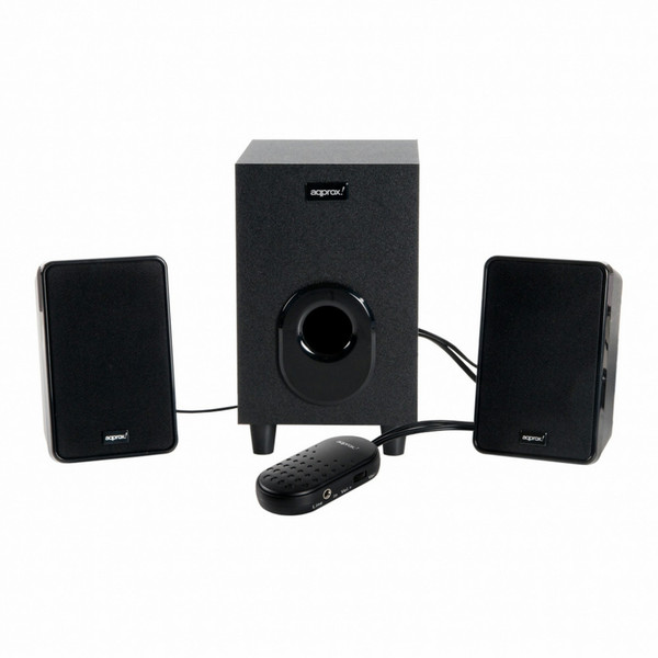 Approx APPSP2101 2.1 6.5W Black speaker set