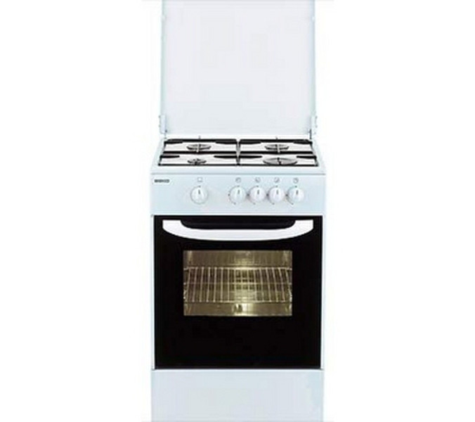 Beko CG41008D Freestanding Gas hob White cooker