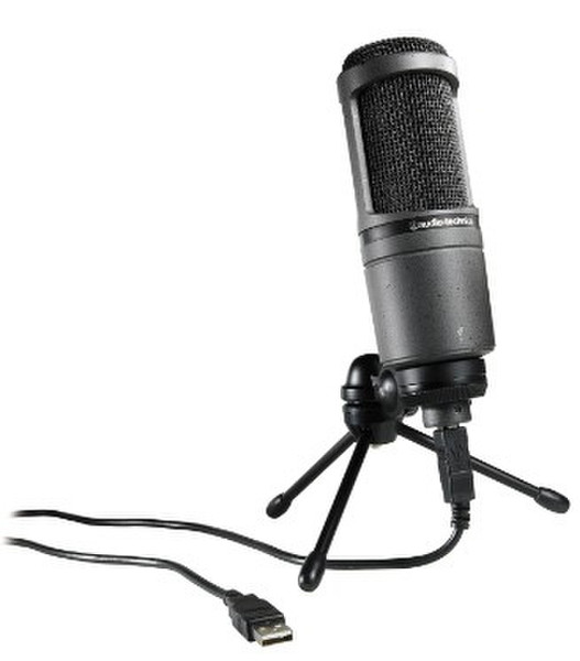 Audio-Technica AT2020 USB Stage/performance microphone Verkabelt Schwarz