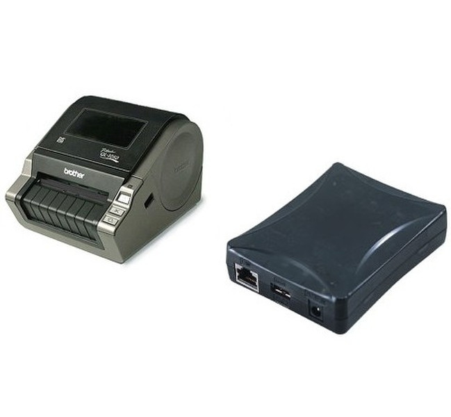 Brother P-Touch QL-1050N Direct thermal Black,Silver label printer