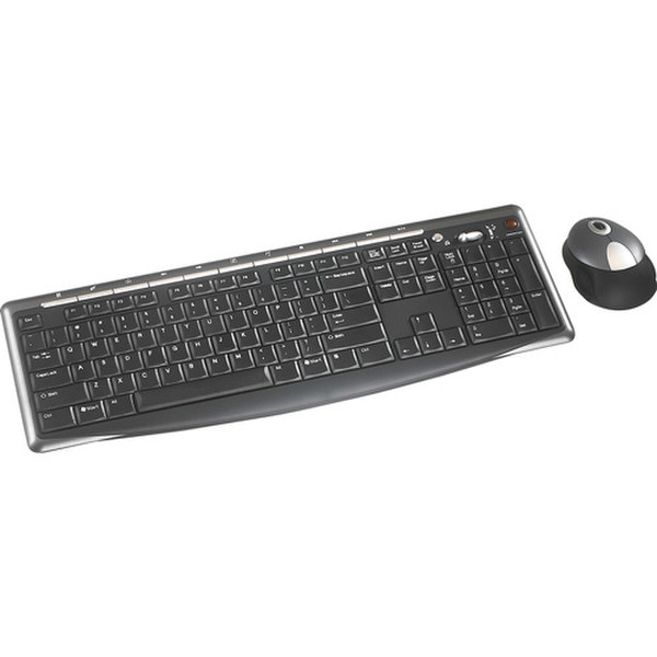 Targus Wireless Slim Keyboard & Mouse Desktop Set, DE Беспроводной RF клавиатура