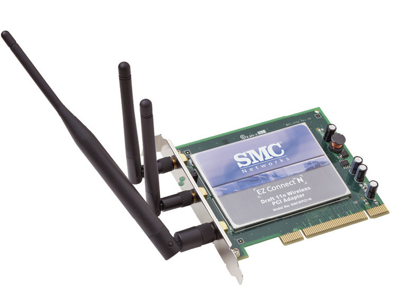 SMC EZ Connect N Wireless PCI Adapter Internal 300Mbit/s networking card