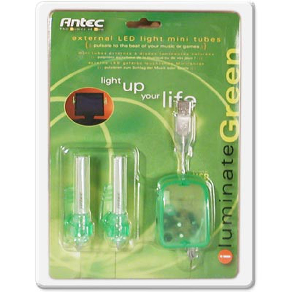 Antec ILG LEDmini Green External Mini LED Light Tubes