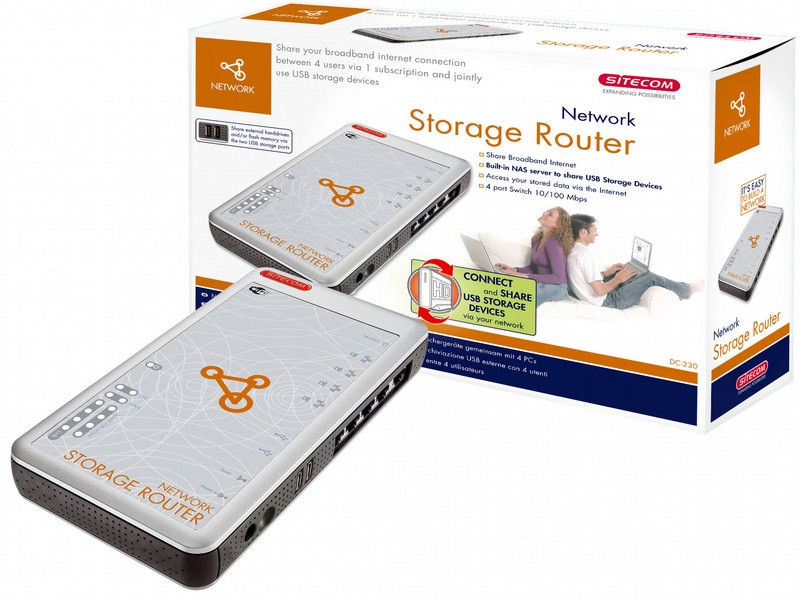 Sitecom Network Storage Router ADSL проводной маршрутизатор