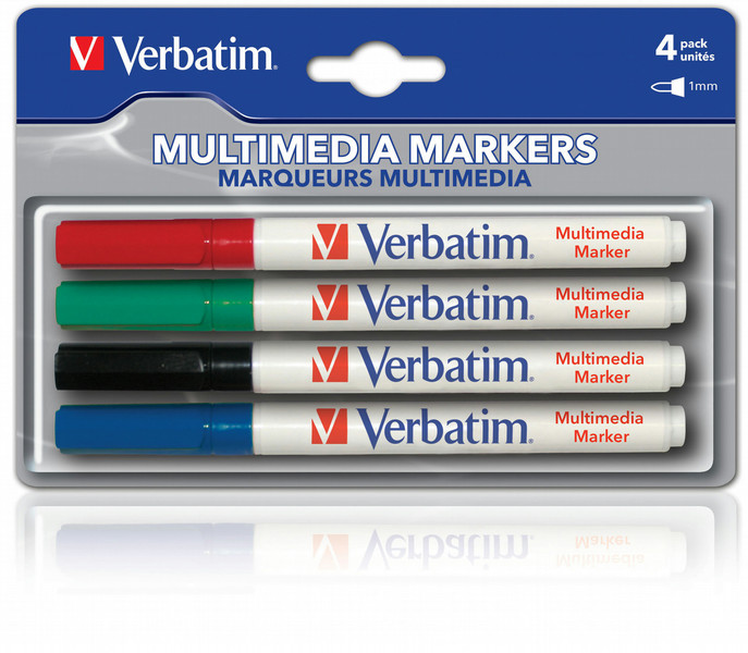 Verbatim Multimedia Markers 4 Pack перманентная маркер