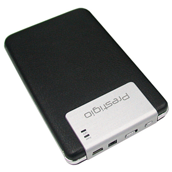 Prestigio Data Safe II 120GB black leather 2.0 120GB Schwarz Externe Festplatte
