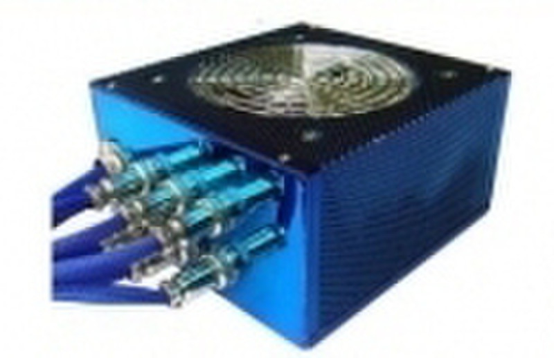 Hiper Racing Power Supply Blue 580W retail tool box 580Вт ATX Синий блок питания