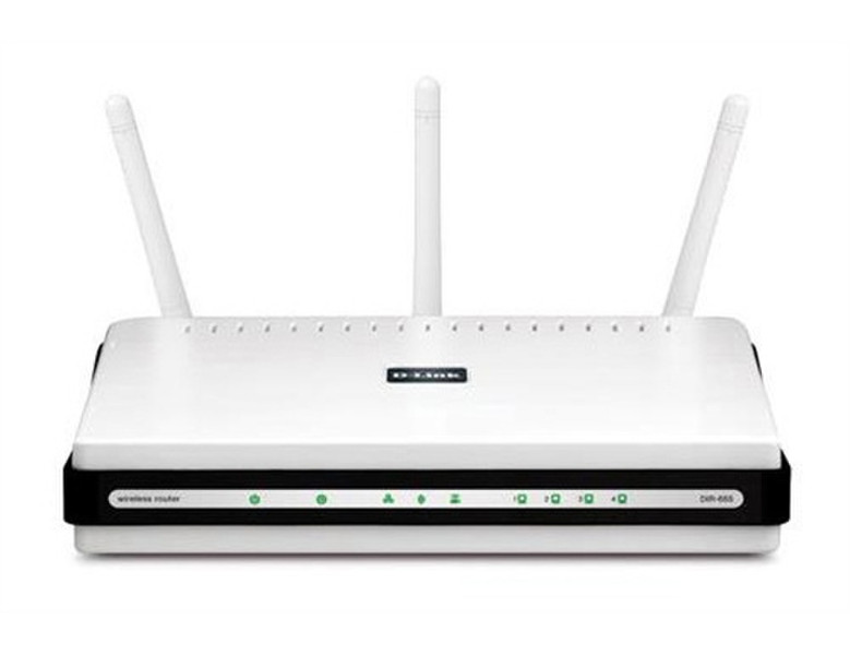 D-Link DIR-655 Gigabit Ethernet Белый wireless router