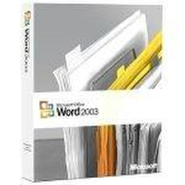 Microsoft WORD 2003 2003 DISK KIT MVL GR (WIN-32)