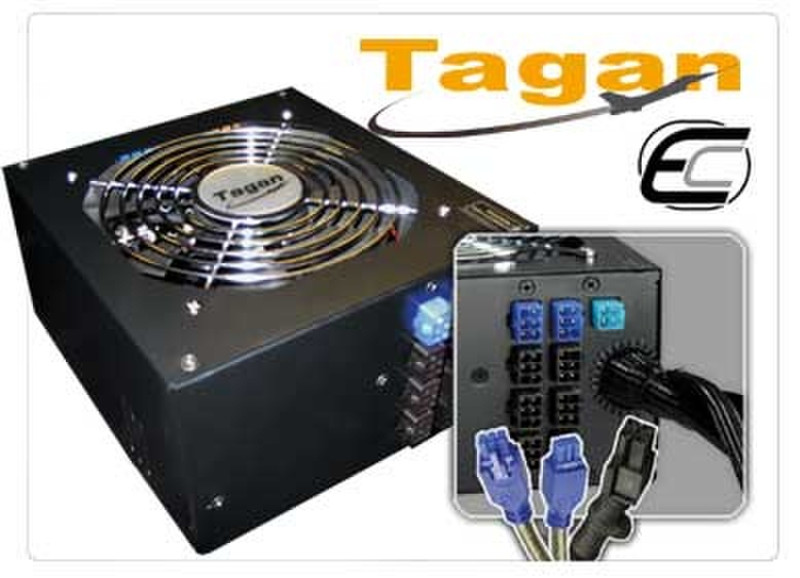 Nanopoint Tagan PSU/530w EasyCon black dual fan PFC SATA 530Вт блок питания