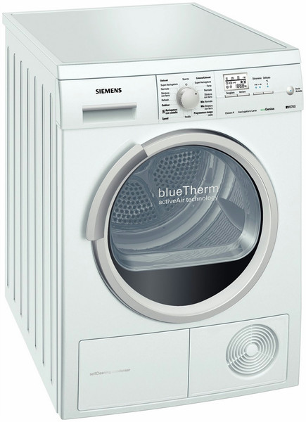 Siemens WT46W561IT Отдельностоящий Фронтальная загрузка 7кг A+++ Белый сушилка для белья