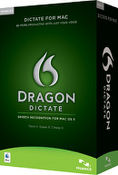 Nuance Dragon Dictate for Mac 2.0, DE