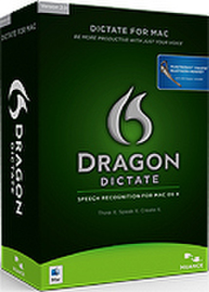 Nuance Dragon Dictate Wireless v2.0, DE, Mac
