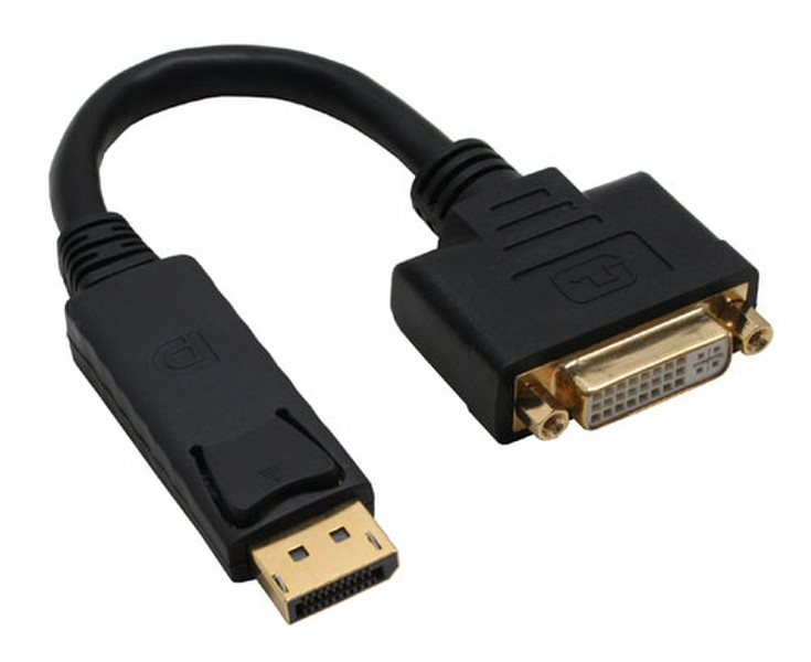 InLine 17199K 0.2m DisplayPort DVI-D Black video cable adapter