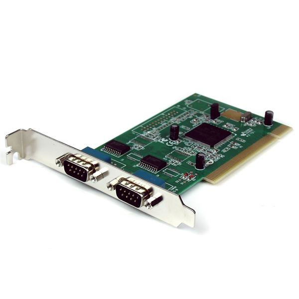 StarTech.com 2 Port Serielle RS232 PCI Schnittstellenkarte mit 16950 UART