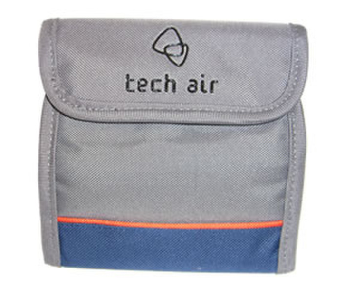 Tech air Velcro CD wallet 1 16discs Blue,Grey