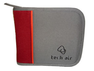 Tech air Zipped CD wallet 4 16discs Grey,Red