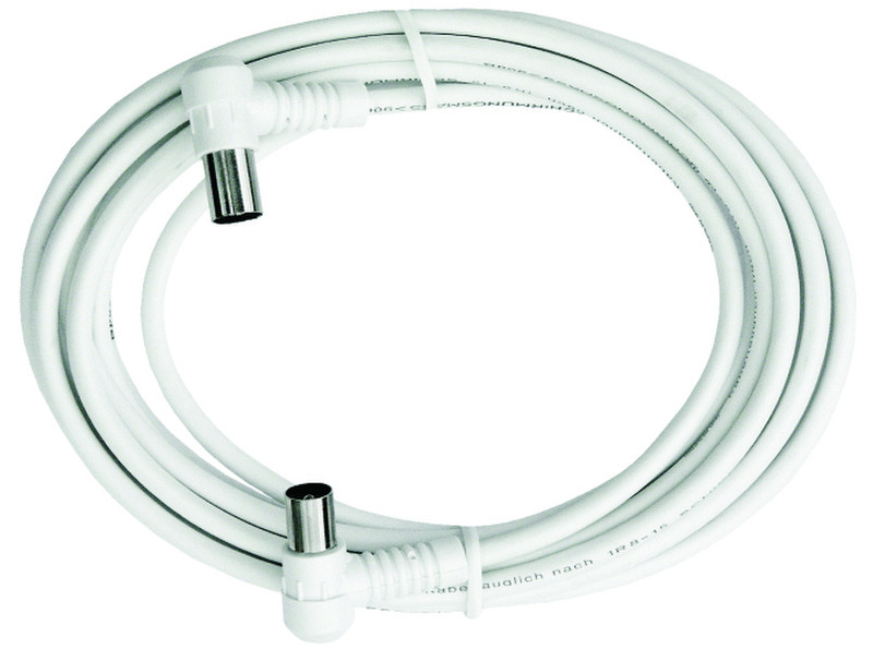 Axing BAK37396 3.75м Белый коаксиальный кабель